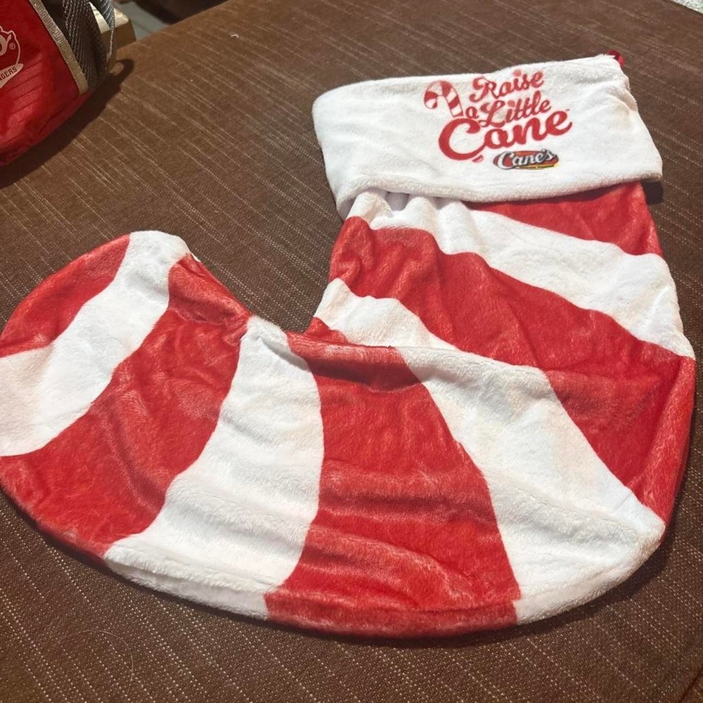 Raising Cane's Christmas stocking